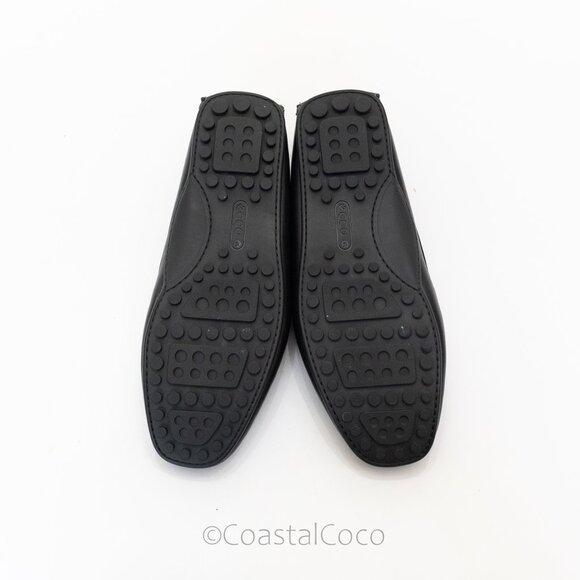 ECCO Men's Black Leather Loafer US 11/EU 45 Moccasin Classic Office Dress Shoes - Picture 10 of 10